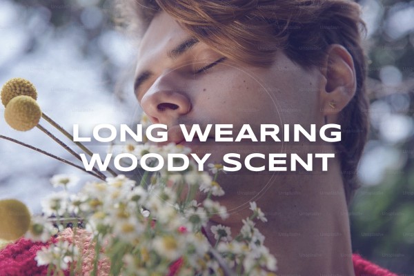 long-wearing woody scent